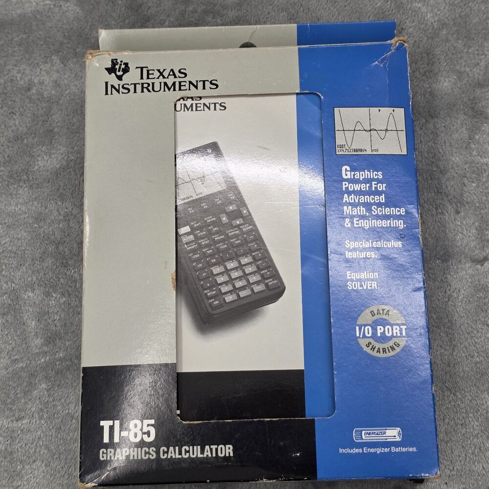 Texas Instruments TI-85 Graphing Calculator with Cover Tested Works - Picture 9 of 9